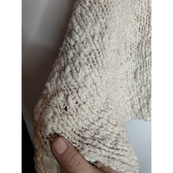 Anthropologie Pilcro Cozy Crew Neck Sweater Cream OS - Picture 5 of 10